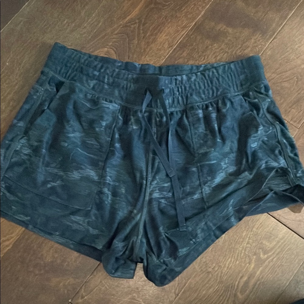 Women's Black Camouflage Shorts